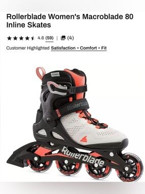 Rollerblade Women's Macroblade 80 Inline Skates sz8